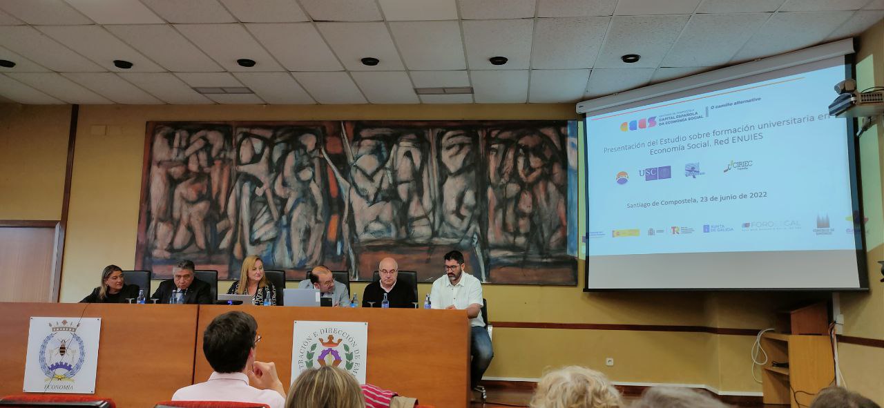 Presentación do Informe 2022 sobre Formación Universitaria en Economía Social en España
