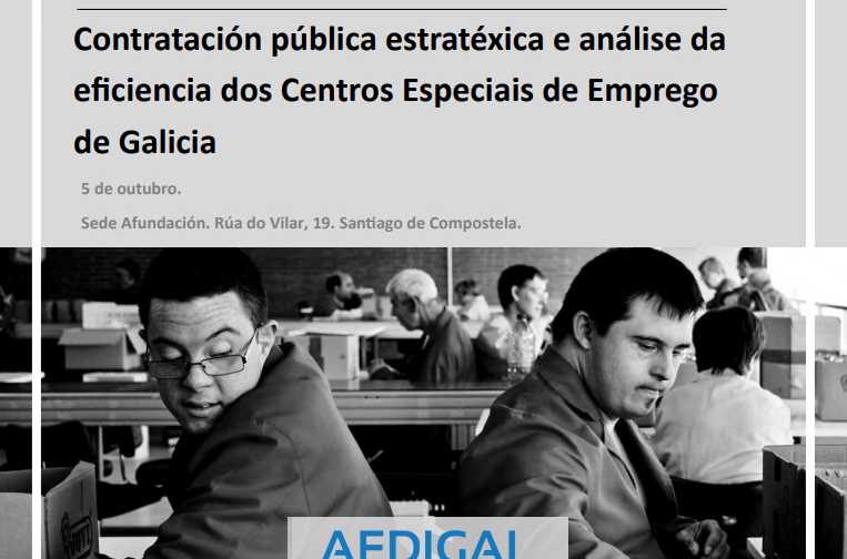Jornada Contratación pública estratégica y análisis de la eficiencia de los Centros Especiales de Empleo